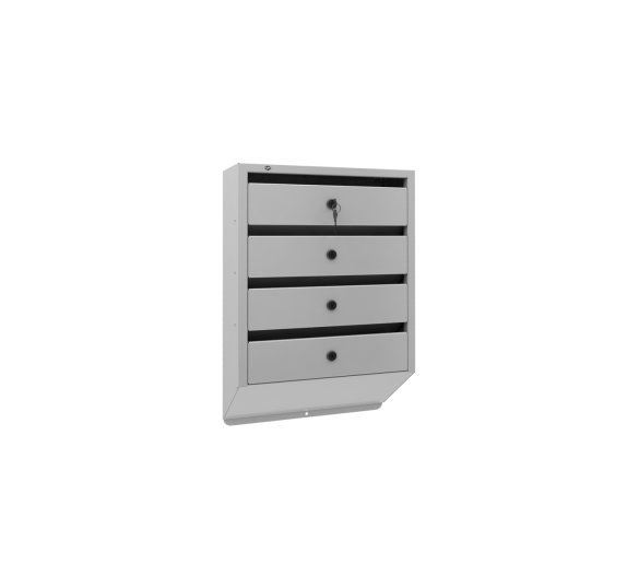 4-х секционный почтовый ящик «Оптима Люкс»